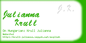 julianna krull business card